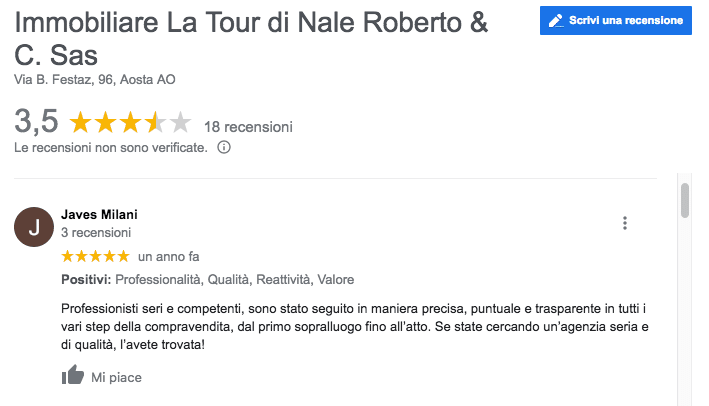 review Fabio Balbis - Agente Immobiliare Valle d'Aosta