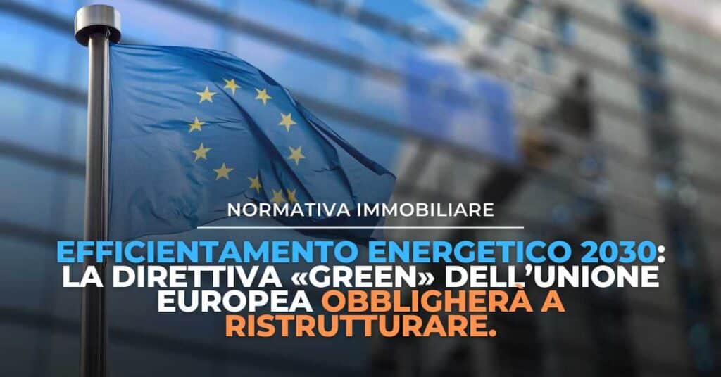 Foto della cover dell'articolo con il titolo in sovraimpressione e sullo sfondo la foto della bandiera dell'unione europea.